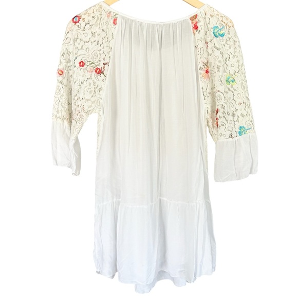 New grinta lace embroidered floral tunic womens size medium - Picture 11 of 12